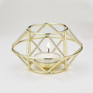 Lot de 2 supports votifs galvanisés en métal rustique pour décoration intérieure, mariages, fêtes et accents d'intérieur, bougeoirs élégants - Product Image 3