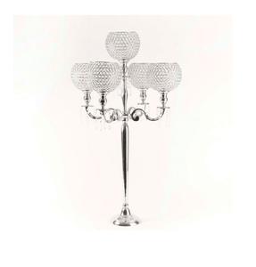 Luxury Floor Decorative Metal Golden Menorah Candelabra with 5 Arms Handmade <b>Candle</b> Holder For Parties & Wedding Lighting - Product Image 2