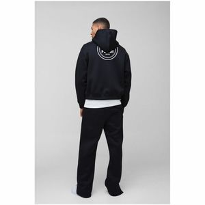 Sudadera con capucha de gran tamaño de calidad superior para hombre 100% algodón diseño de hombro caído alto peso para estampado de hojaldre de gran tamaño - Product Image 3