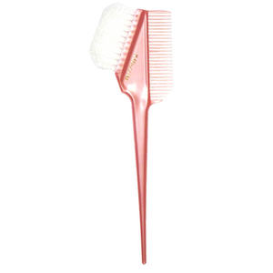 Brosse à teinture capillaire K-60 WB beige rose avec fonction ionique, manche en ABS, poils en plastique et bois pour le soin et le coiffage des cheveux, fonction massage incluse - Product Image 1