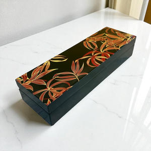 Cajas de laca negra impresionante caja lacada de alto brillo laca decorativa para hotel resort en casa - Product Image 4