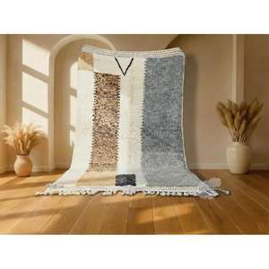 Tapis marocains faits main en laine, authentiques tapis berbères, laine naturelle, artisanat artisanal, taille et couleurs personnalisables, haute qualité - Product Image 4