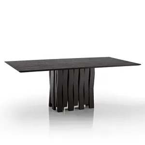 意大利制造的顶级意大利品质设计中密度纤维板木材和实木厨房餐桌