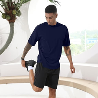 T-shirt pour homme de haute qualité, 100% coton, surdimensionné, lourd, respirant, anti-boulochage, imprimé sur mesure, style hip-hop, fabriqué au Bangladesh