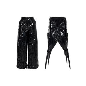 FEWQ Two Piece Stacked Bright Profile <b>Leather</b> High Quality Waterproof Windproof Casual Pants <b>Men's</b> Winter Warmth <b>Trousers</b> - Product Image 5