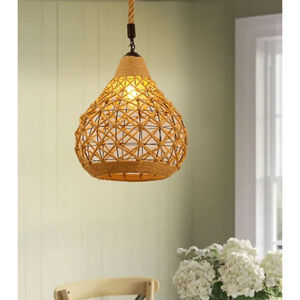 Venta caliente restaurante café Festival boda decoración luces colgantes de primera calidad cuerda Natural y lámpara colgante de hierro luz de techo - Product Image 5