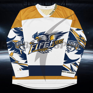 Premium Quality Factory Wholesale Custom Breathable 100% Polyester Moisture-Wicking Ice Hockey Uniforms Set Customized Design - Product Image 2