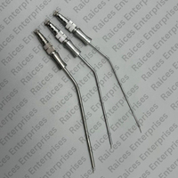 Ensemble d'instruments d'aspiration dentaire manuels en acier inoxydable de qualité supérieure RAICES Enterprises pour usage hospitalier/clinique, taille personnalisable, CE
