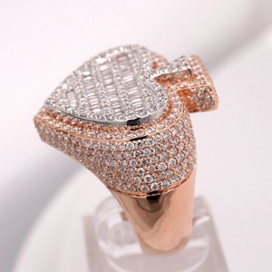 Anillo fino de oro rosa de 14K con diamante de corte esmeralda cultivado en laboratorio certificado IGI, claridad VVS y proceso HPHT/CPDT para mujer - Product Image 6