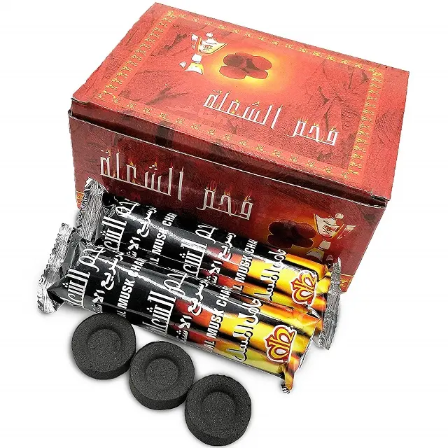 Factory of shisha hookah charcoal the best quality low ash hard and not easily broken charcoal from Germany