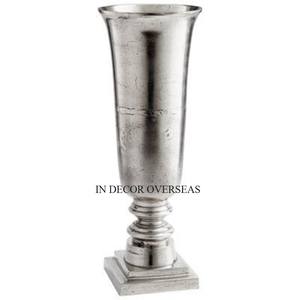 Floral Designer Argent Couleur Finition Brillant Poli Meilleure Qualité Métal Fait Charmant Trompette Vase Accessoires De Décoration De Mariage - Product Image 6