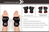 Lot de 6 protections pour le roller, genouillères et coudières pour enfants et adultes, équipement de protection pour le skateboard, le patin à glace et les sports sur glace