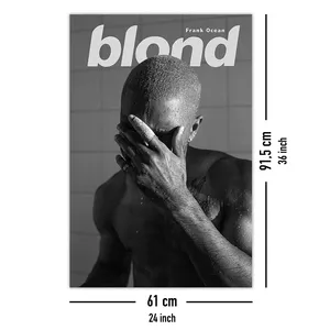 Affiche Frank Ocean au design blond élégant pour décoration murale - Product Image 1