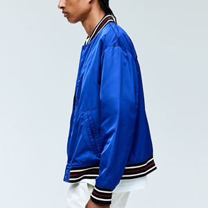 New Wholesale New Design Color Custom Satin <b>Men</b> Windproof Bomber Baseball Winter <b>Jacket</b> High Quality <b>Letter</b> <b>Man</b> Bomber <b>Jacket</b> - Product Image 3