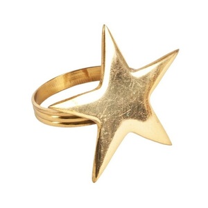 Meilleur design Rond de serviette en laiton doré Dîner Porte-serviettes de table Fête de mariage Décoration chauffante Rond de serviette - Product Image 6