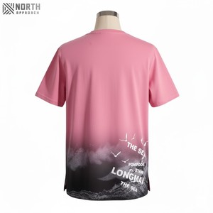 Camiseta de Verano para Hombre 'Ice Silk' Estampada, Tejido de Punto Tridimensional, Manga Corta, Corte Holgado, Estilo Casual Nacional - Product Image 2