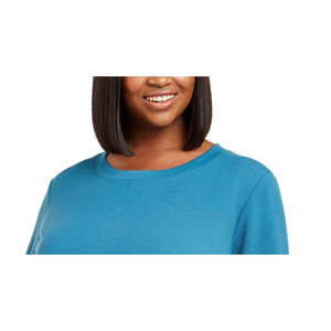 Felpa con Cappuccio da Donna Ideology, Taglia Extra Large, Blu Scuro, Lavorata a Maglia, con Zip Laterale, Stile Streetwear per Adolescenti - Product Image 2