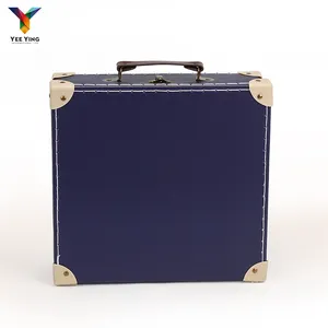 Customized Cardboard Blue Paper Candy Toy Suitcase Children Carton Box With Handle
