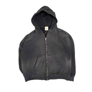 Sudadera de Otoño Invierno, Informal, de Moda, con Bordado de Marca, para Parejas, Gruesa, de Color Sólido, Teñida, con Impresión Digital - Product Image 3