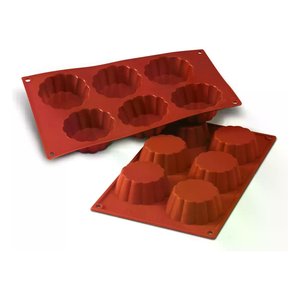 Molde de Silicona para Brioche 6P (7.9cm) Herramienta para Hornear y Repostería Modelo No. 30 034 00 0060 - Product Image 1