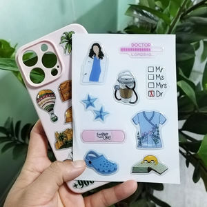 High Quality Custom A6 3D Sticker Cover Pantone Color Print Epoxy Resin Phone <b>Case</b>-for Promotional Gifts Decorative Stickers - Product Image 5