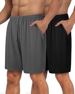 Shorts pour hommes respirants à cordon de serrage de haute qualité - Vêtements décontractés sportifs légers et confortables pour l'été - Product Image 1