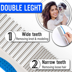 หวีสัตว์เลี้ยงแบบพรีเมี่ยมสำหรับสุนัขพันธุ์เล็กด้ามจับสบายมือด้ามจับตามหลักสรีรศาสตร์กันลื่นวัสดุ ABS สไตล์เรียบง่ายบรรจุภัณฑ์กล่องปลอดภัย - Product Image 5