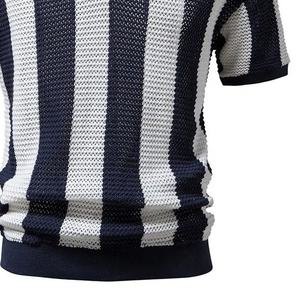 Camisetas de Verano Casuales de Punto 100% Algodón para Hombre, Talla Grande, Manga Corta, Cuello en V, de Alta Calidad, Secado Rápido, Personalizables - Product Image 2