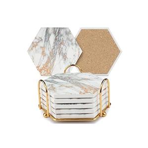 ถาดรองแก้วหินอ่อนสีทองสำหรับตกแต่งบ้านและเทศกาล - Product Image 2