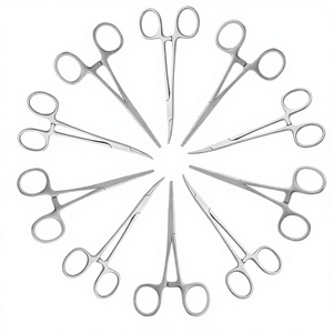 Pinzas Hemostáticas Quirúrgicas Mosquito, Juego de 10 Piezas, Acero Inoxidable, Pinzas Manuales Curvas y Rectas, Uso Hospitalario - Product Image 1