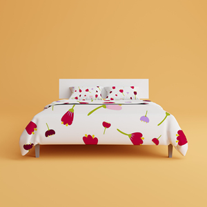 Luxury 100% Cotton Quilt Woven Bed Spread Set with <b>Pillow</b> Cover Coverlet Customized <b>Sizes</b> for Home & Hotels Printed Pattern - Product Image 4