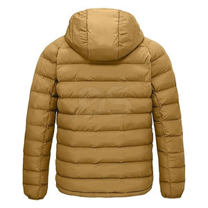 Veste matelassée pour homme confortable pour une utilisation en extérieur Logo avant à capuche Écologique Respirante Légère Haute qualité Mode d'hiver - Product Image 2