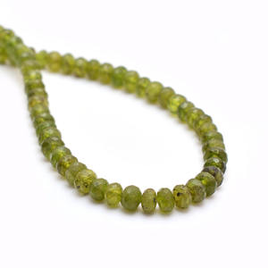 Cuentas Redondas Facetadas de Vesuvianita de 5mm-6mm, Piedras Preciosas Naturales Multicolores, Cuentas Sueltas de Vesuvianita Semipreciosa para la Fabricación de Joyas - Product Image 4