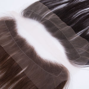 Parche de encaje frontal ultrafino de 1,5x11 pulgadas, <span class=keywords><strong>fácil</strong></span> de usar, encaje completo, encaje completo, parches para el cabello atados a mano - Product Image 5