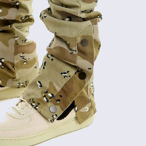 Pantalón apilado de algodón ecológico para hombre, ligero, estilo callejero, transpirable, cintura media, patrón recto, ropa de invierno para exteriores - Product Image 6