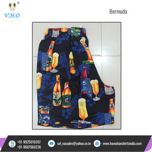 Pantalones Cortos de Playa Bermuda para Hombre, Diseño Casual con Cintura Elástica, Precio de Fábrica al por Mayor 2022, para Compradores al por Mayor - Product Image 4