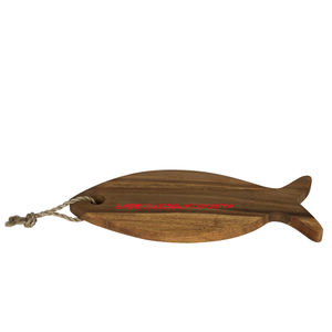 Planche à découper en bois de manguier en forme de poisson Prix bon marché et vente en gros Planche à découper écologique - Product Image 5