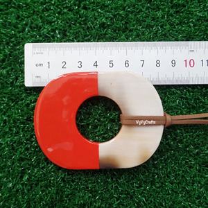 Colgante de cuerno de búfalo de color natural para niños, hecho a mano, ecológico, tamaño ajustable, joyería de moda VP257 - Product Image 2