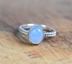 แหวนพลอยโอปอลสีเงินสเตอร์ลิง925ทันสมัยเครื่องประดับทำมือแหวนเงินสไตล์ Boho สำหรับเป็นของขวัญให้ผู้หญิง - Product Image 2