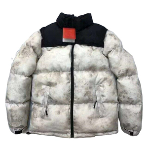 Chaqueta de Plumón para Hombre, Diseño Nuevo de Primera Calidad, Combinación de Negro y Azul, Cuello Alto, Manga Larga, Impermeable, con Cremallera, Sublimada, 2025 - Product Image 3