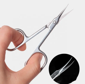 Manucure professionnelle ciseaux de beauté haut de gamme Style russe ongles ciseaux de peau morte lame incurvée poignée en céramique acier inoxydable - Product Image 5