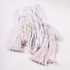 Wholesale Quality round Knot Religious Pectoral Rope Quality Tassel Cincture for Decorative Use for Garments - Product Image 4