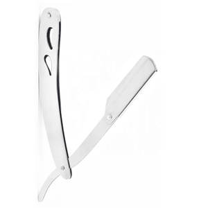 Maquinilla de afeitar de seguridad doble de hoja única profesional, maquinilla de afeitar recta desechable de acero inoxidable para afeitado de vello corporal facial para barberos - Product Image 2