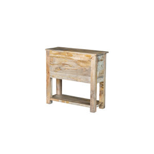 Aparador de Estilo Rústico de Madera Maciza de Mango con Altura Ajustable, Cajón y Estante, Diseño Industrial - Product Image 5