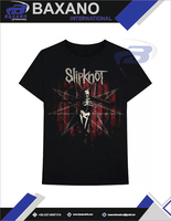 T-shirt unisexe pour hommes Slipknot Metal Anime - Respirant, style streetwear, coupe classique, mélange polyester/coton
