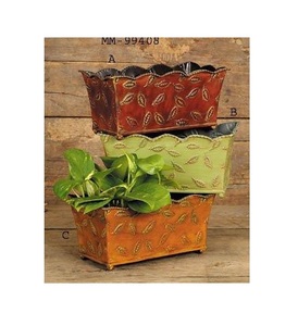 Jardinera de metal de nuevo diseño con juego de artesanía de inspiración antigua forma y tamaño personalizados a bajo precio - Product Image 2