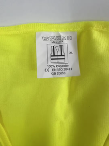 Chaleco de Seguridad Personalizado de Alta Visibilidad, Ropa de Trabajo para Construcción, Poliéster Unisex, Múltiples Tallas y Colores, Reflectante - Product Image 4