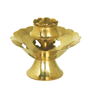 Support attrayant et religieux en laiton Pooja Agarbatti avec attrape-cendres-support de bâton d'encens en laiton pour Pooja dernière arrivée Avail - Product Image 3
