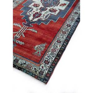 Alfombras de Lana Anudadas a Mano Nuray en Rojo y Naranja con Patrón de Medallón, Alfombra para Sala de Estar para Adolescentes, Decoración para Pasillo 9x12, Pae-2966 - Product Image 2