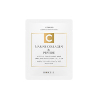 Cuidado de la Piel Coreano de Corea, ROOICELL Eterno Marine Collagen & Peptide Ampoule Sheet 25ml x 10ea, Iluminador de la Piel